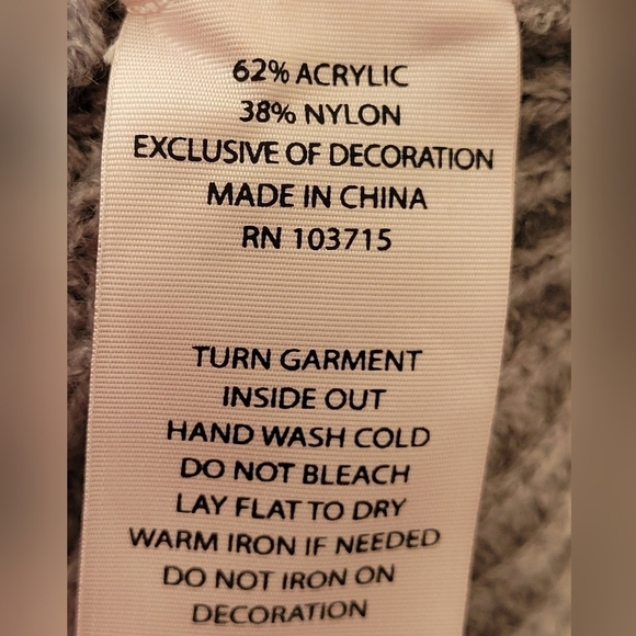 Nanette Lepore Cowl Neck Sweater Dress Gray Size M - Picture 14 of 14